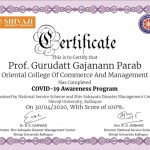 Prof. Gurudatt Parab from OCCM BSC.IT DeptGot certificate (2)